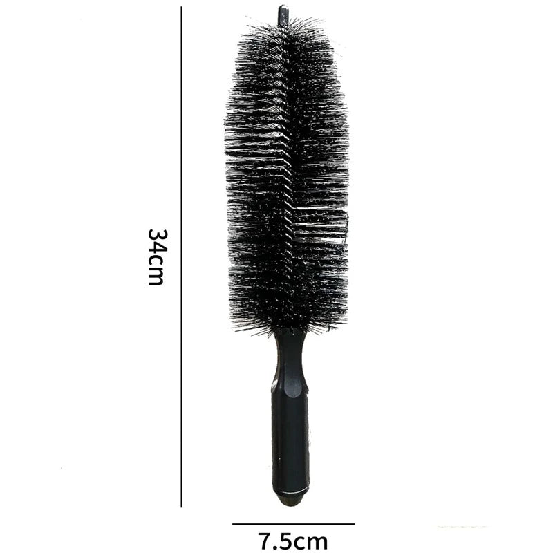 Car Tire Brush  Household Cleaning Wheel Special Soft Wool & Steel Ring Brush