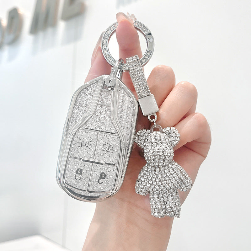 Rhinestone Key-Fob Cover Compatible with Maserati