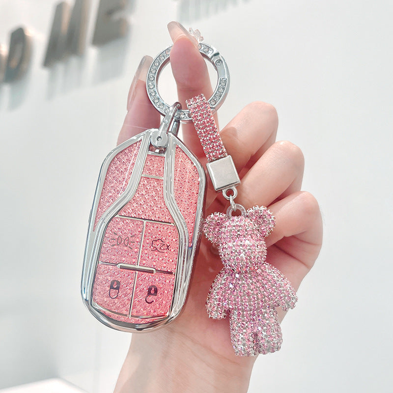 Rhinestone Key-Fob Cover Compatible with Maserati