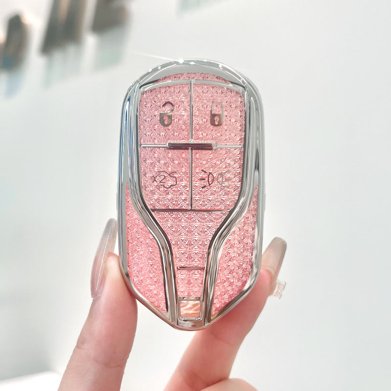 Rhinestone Key-Fob Cover Compatible with Maserati