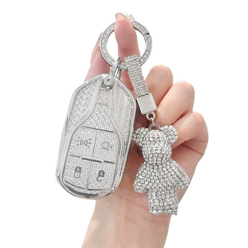 Rhinestone Key-Fob Cover Compatible with Maserati