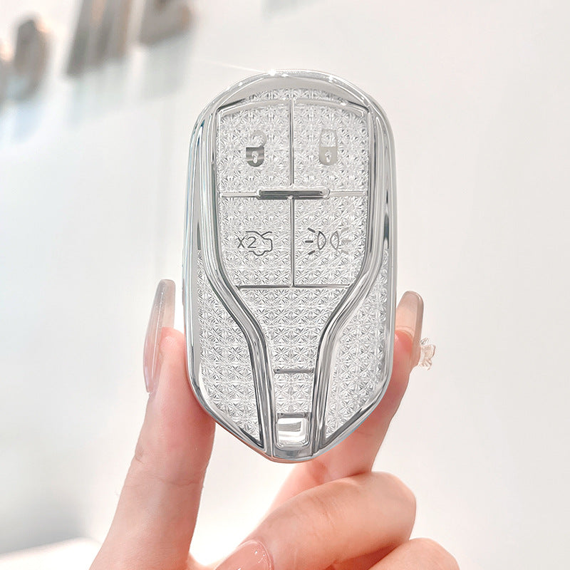 Rhinestone Key-Fob Cover Compatible with Maserati